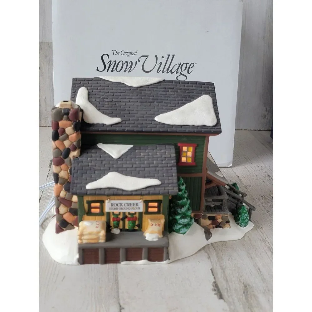Dept 56 54932 Rock Creek Millhouse Snow Village accessory‎ Xmas